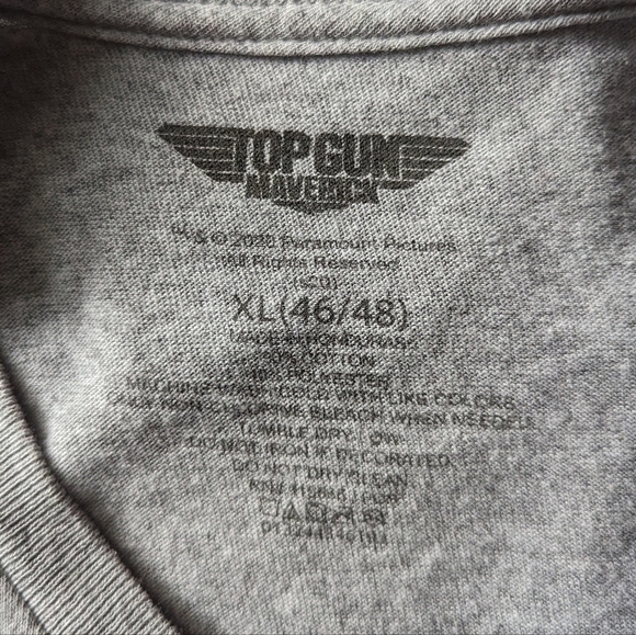 Top Gun Maverick Wingman Air Force airman helmet graphic Tshirt size men's XL - Picture 3 of 3